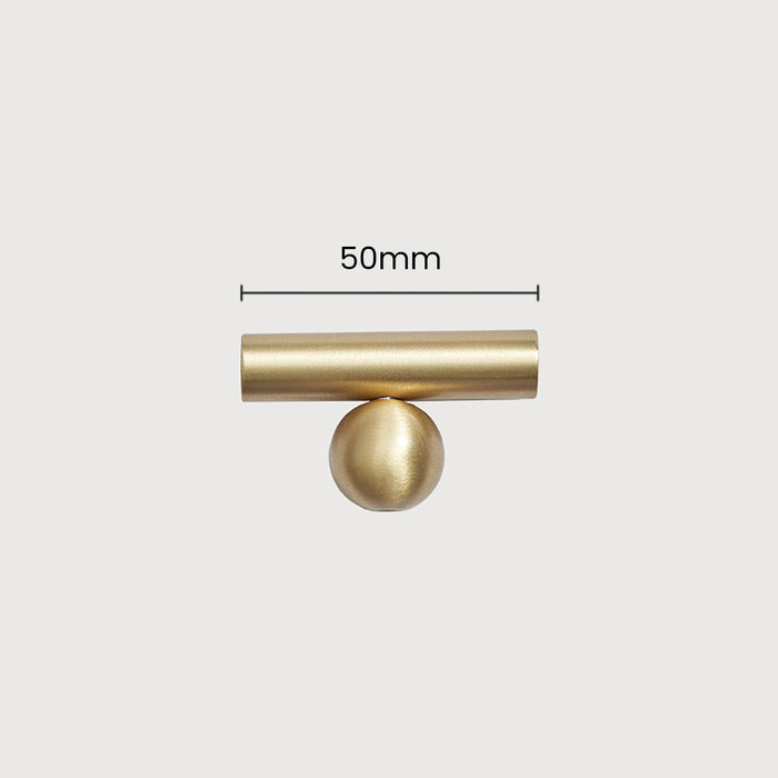 Modern Minimalist Pure Brass Gold Wardrobe Door Handle