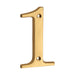 4 Inch Modern Floating Gold Brass House Numbers -Homdiy