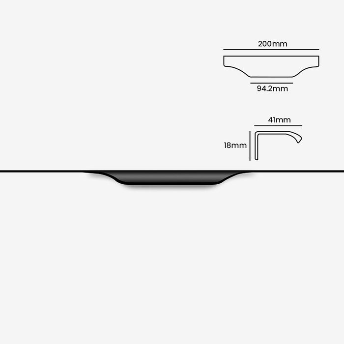 Modern Sleek Round Invisible Cabinet Edge Pulls