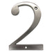 4 Inch Modern Zinc Alloy Silver House Number Signs -Homdiy