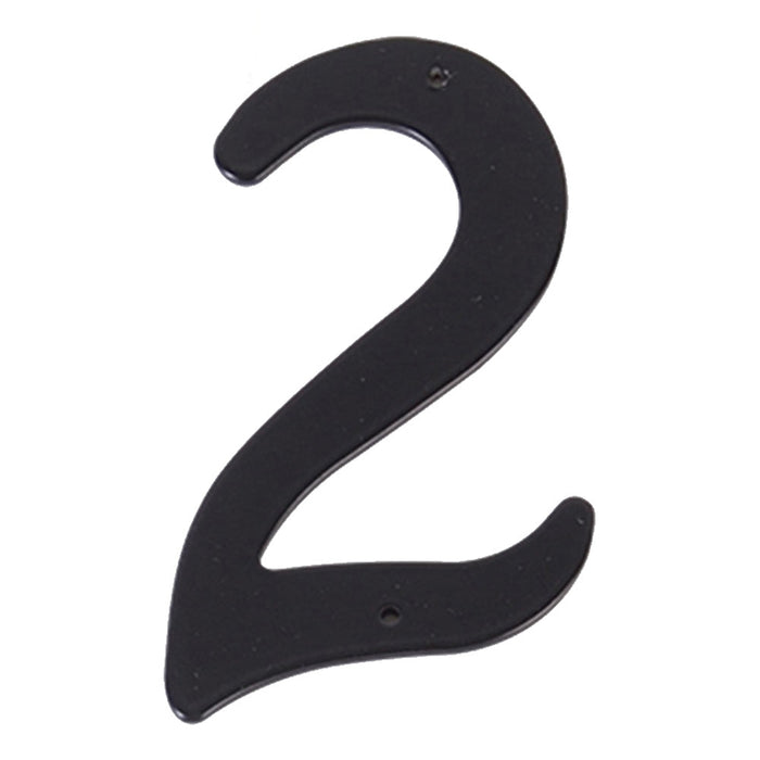 Art Deco Matte Black Aluminum House Door Numbers -Homdiy