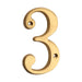 4 Inch Modern Floating Gold Brass House Numbers -Homdiy