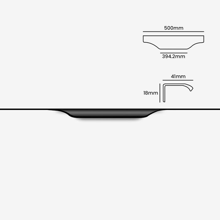 Modern Sleek Round Invisible Cabinet Edge Pulls