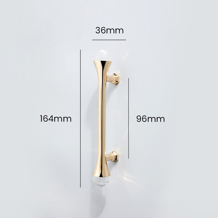 French-style Luxury Modern Zinc Alloy Crystal Cabinet Door Handle