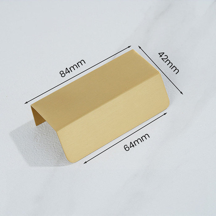 Modern Brass Hidden Finger Cabinet Pulls