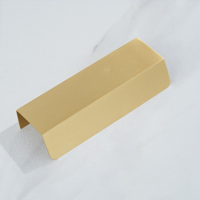 Modern Brass Hidden Finger Cabinet Pulls