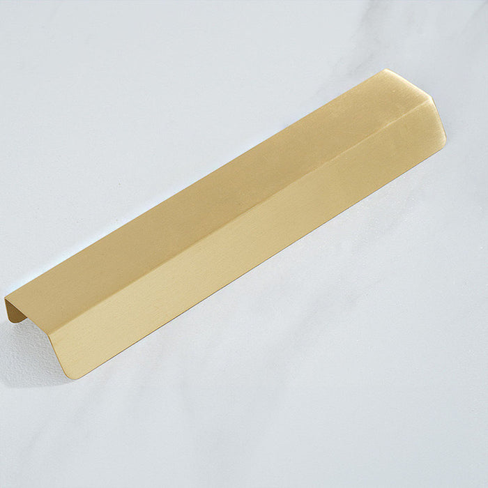 Modern Brass Hidden Finger Cabinet Pulls