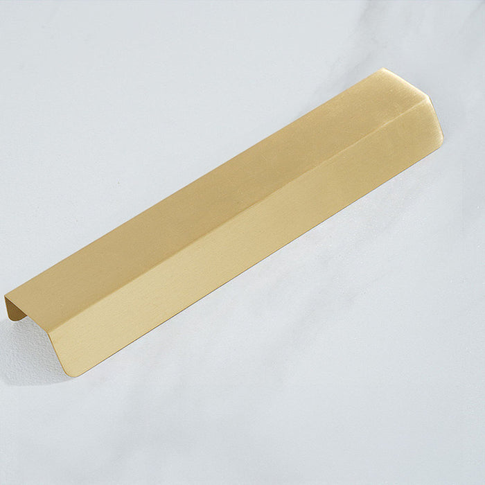 Modern Brass Hidden Finger Cabinet Pulls