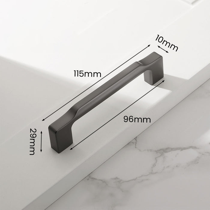 Modern Zinc Alloy Square Cabinet Pulls and Handles