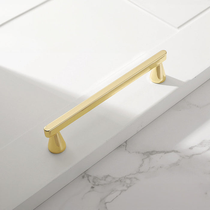 Modern Minimalist Gold and Grey Cabinet Door Handles