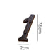 3 Inch Antique Cast Wrought Iron House Door Numbers -Homdiy