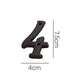 3 Inch Antique Cast Wrought Iron House Door Numbers -Homdiy