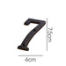 3 Inch Antique Cast Wrought Iron House Door Numbers -Homdiy