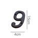 3 Inch Antique Cast Wrought Iron House Door Numbers -Homdiy