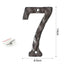 5 Inch Antique Cast Wrought Iron House Door Numbers -Homdiy