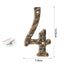 5 Inch Antique Cast Wrought Iron House Door Numbers -Homdiy