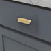 T shaped gold edge handles