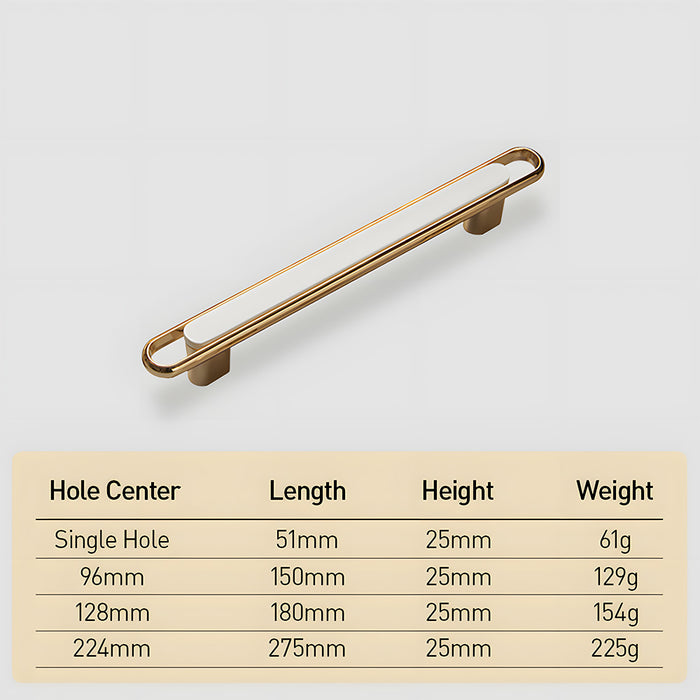 Gold Modern Simple Cabinet Door Handles