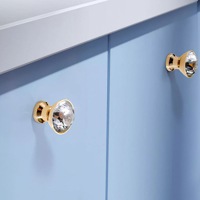 Luxury Diamond Shaped Wardrobe Drawer Knobs