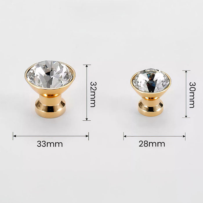 Luxury Diamond Shaped Wardrobe Drawer Knobs