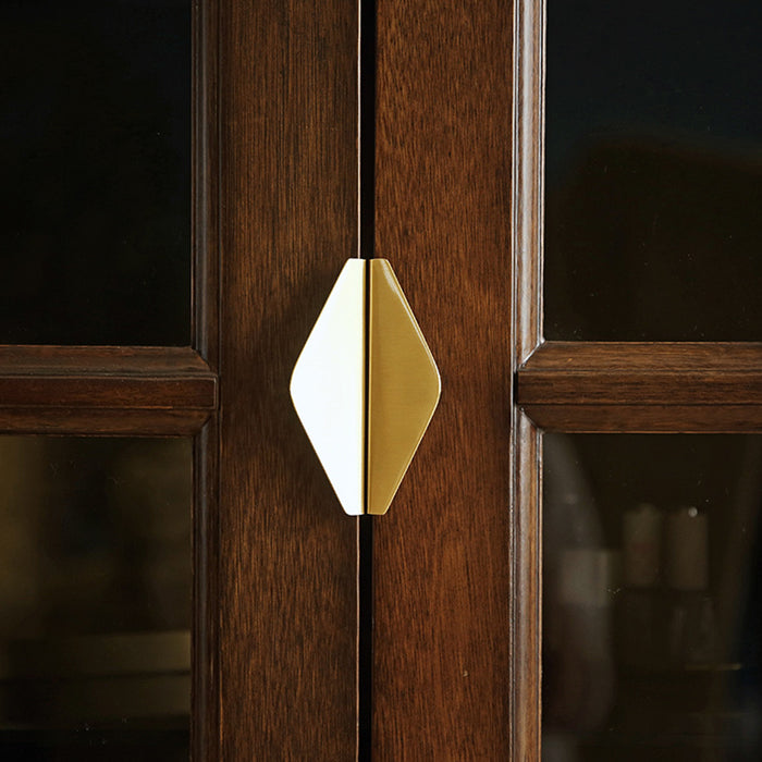 Triangle Modern Brass Gold Kitchen Cabinet Edge Pulls