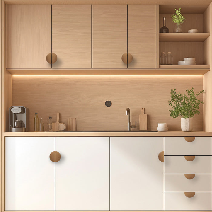 Modern Half Moon Kitchen Cabinet Edge Pulls