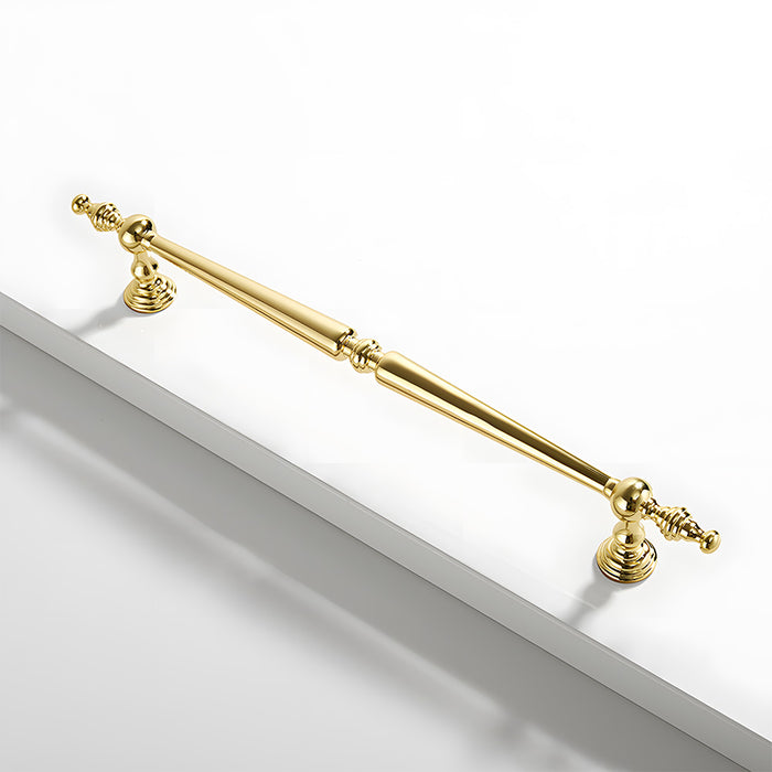 super long polished brass cabinet handles