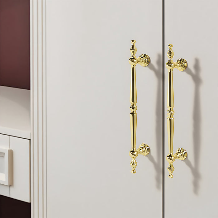 polished brass cabinet handles