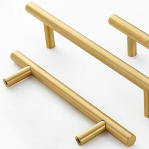 Cabinet Handles Brushed Gold Cabinet Handles European Style Kitchen Bar ...