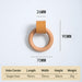 wood ring leather knob size chart