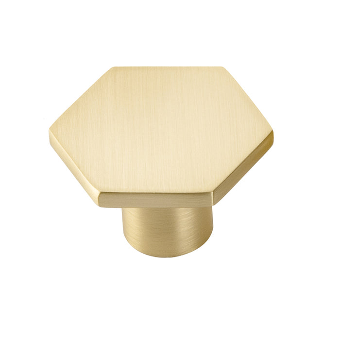 Hex Brushed Brass 4 Handle + Reviews