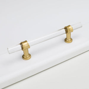 Goldenwarm Cabinet Handles Modern Acrylic Drawer Pulls Clear Dresser Pulls